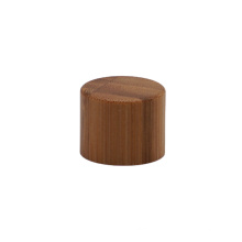 Cylinder Bamboo Covered Plastic Screw Cap 24mm
